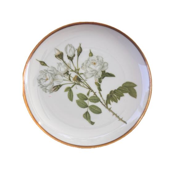 7 Vintage Hutschenreuther Germany Roses Of Redoute Plates Hamilton Collection - Picture 6 of 11